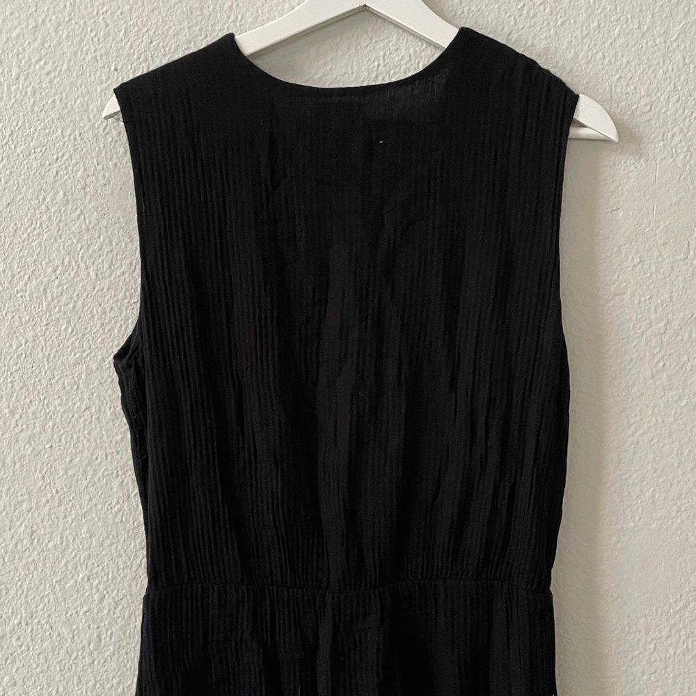 MIRTH Amagansett Maxi Dress Black Handmade Edition Dress Size M/L Sleeveless - Picture 4 of 8